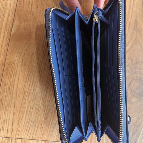 Periwinkle/Blue Kate Spade Large Continental Wallet - Picture 3 of 5